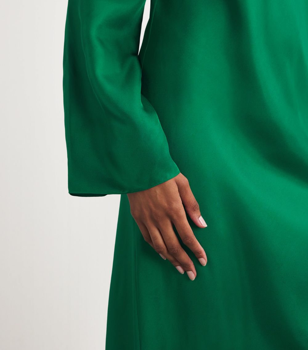 Róhe Róhe Silk Wide-Sleeve Dress