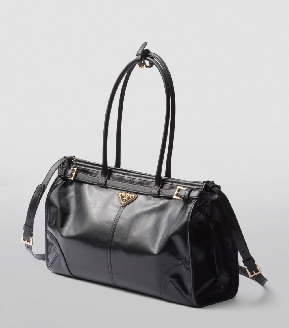 Prada Prada Large Leather Top-Handle Bag