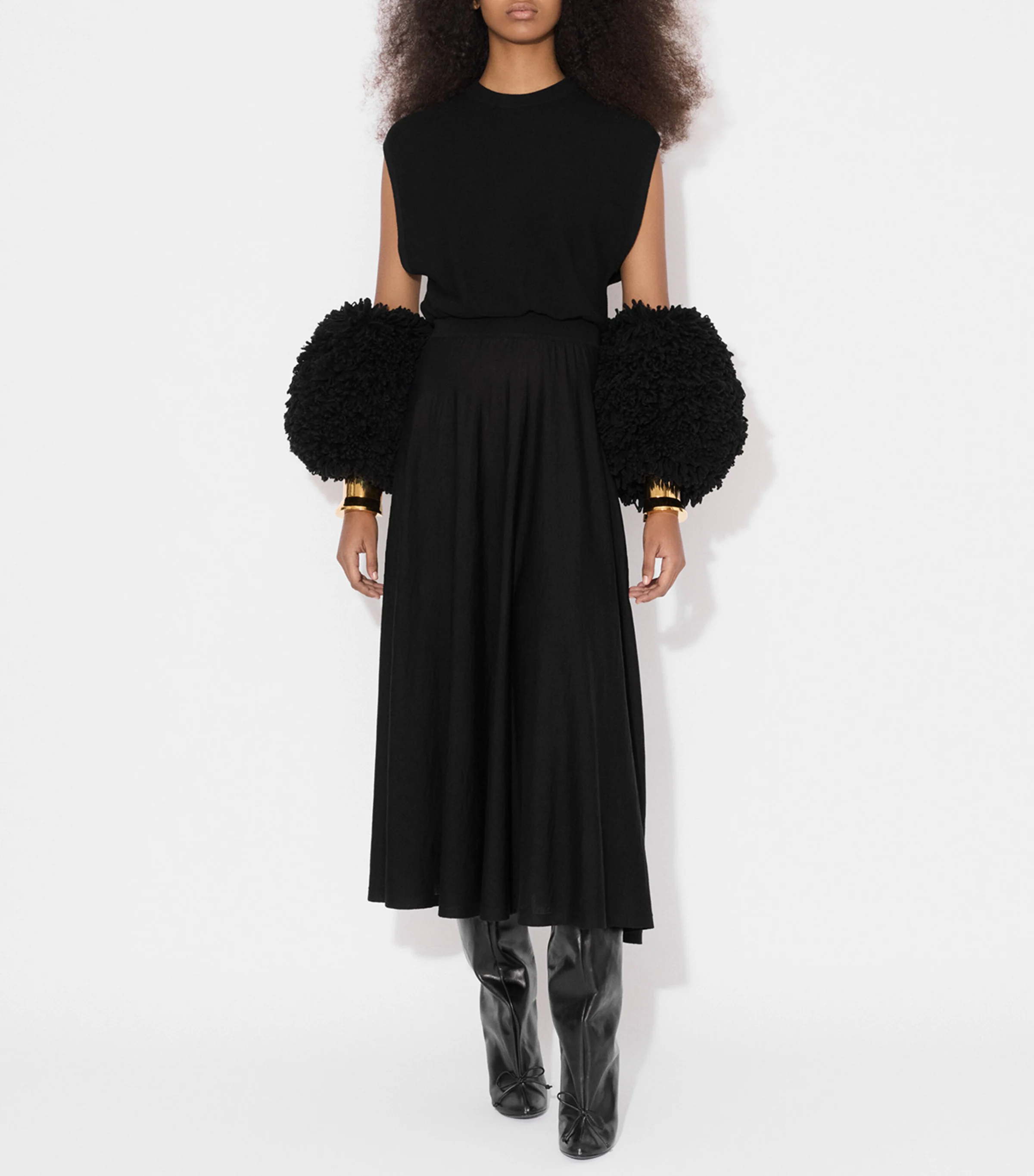 Alaïa Alaïa Virgin Wool Midi Dress