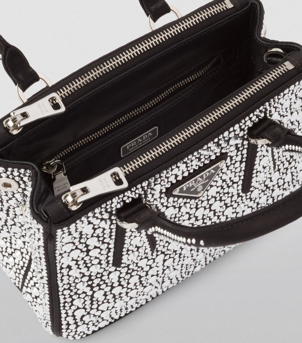 Prada Prada Mini Embellished Galleria Top-Handle Bag
