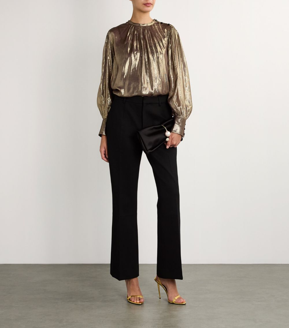 Yves Salomon Yves Salomon Foil-Metallic Blouse