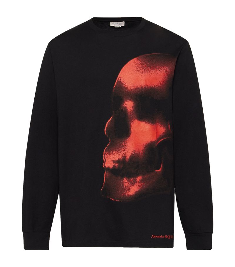 Alexander McQueen Alexander Mcqueen Long-Sleeve Skull Shadow T-Shirt