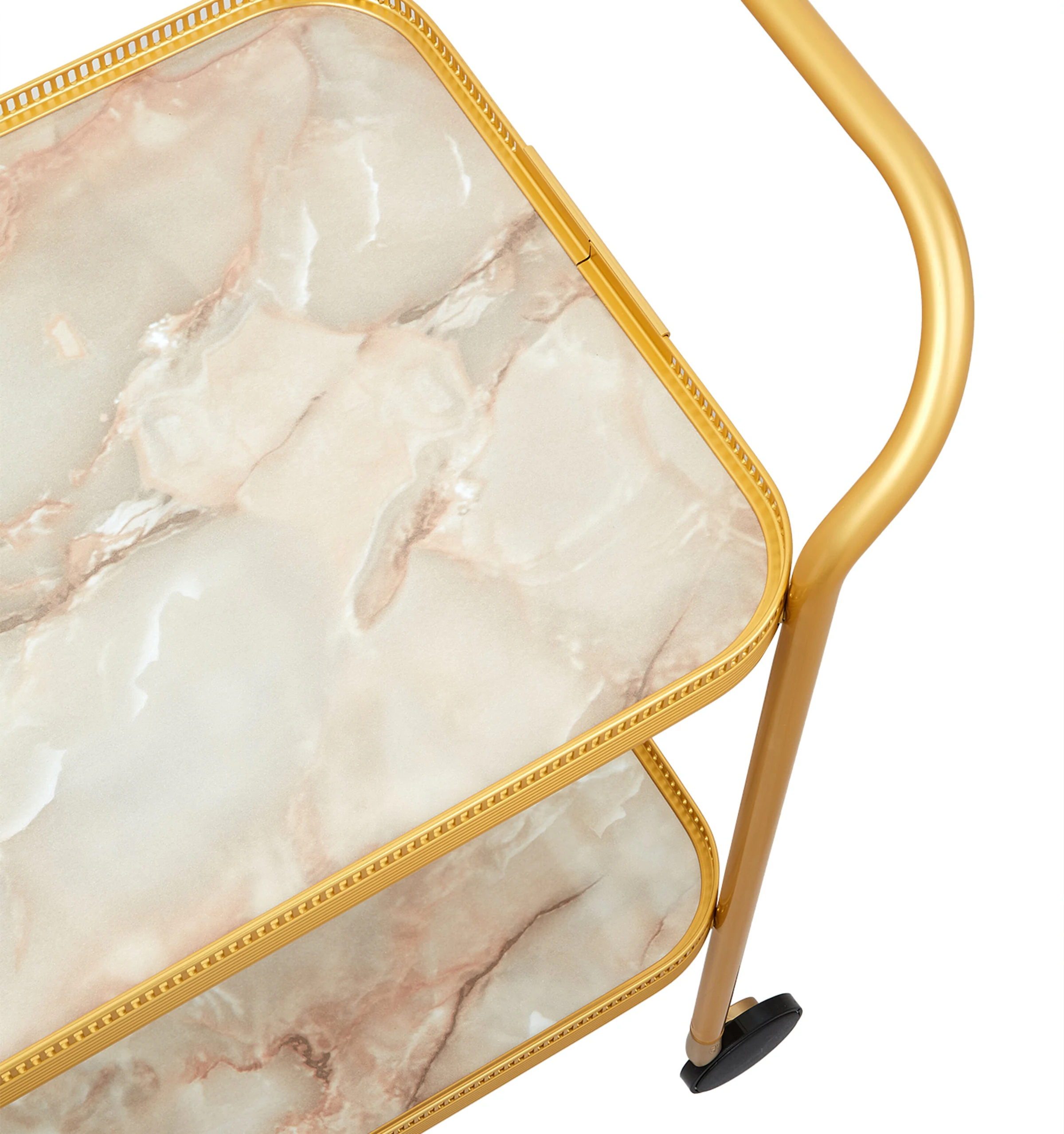 Kaymet Kaymet Marble Two-Tiered Trolley