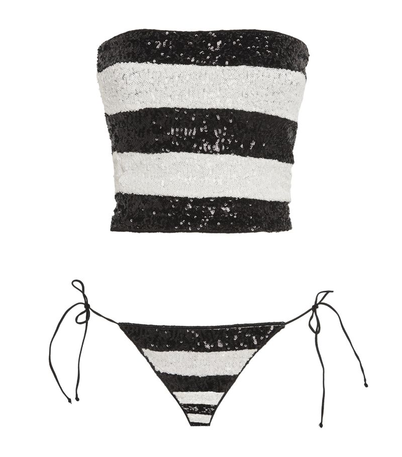 OSÉREE Oséree Embellished Long Bandeau Bikini
