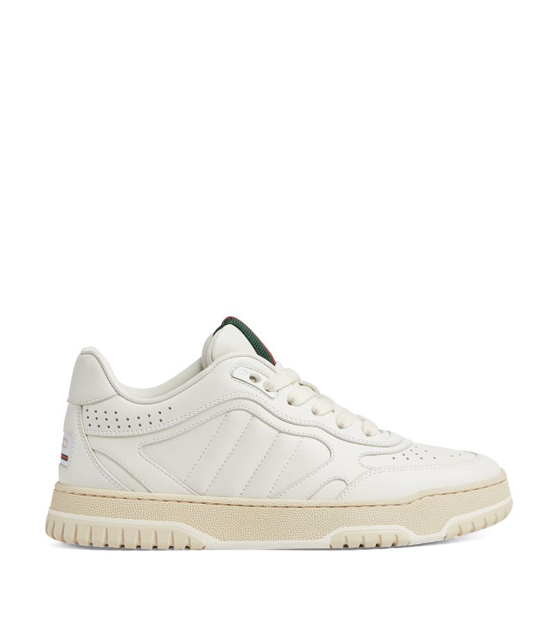 Gucci Gucci Leather Re-Web Sneakers