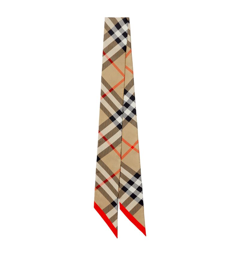 Burberry Burberry Silk Check Skinny Scarf