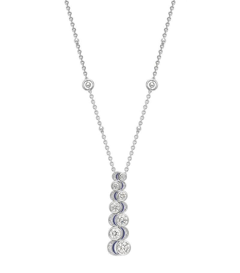 Boodles Boodles Platinum And Diamond Over The Moon Necklace