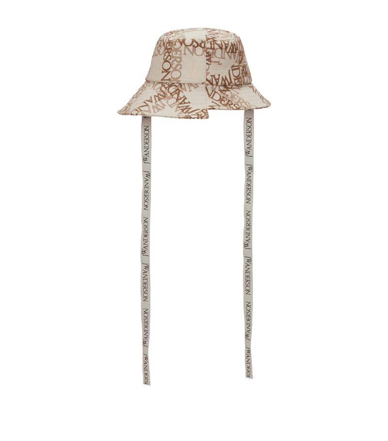 Jw Anderson Jw Anderson Asymmetric Logo Bucket Hat