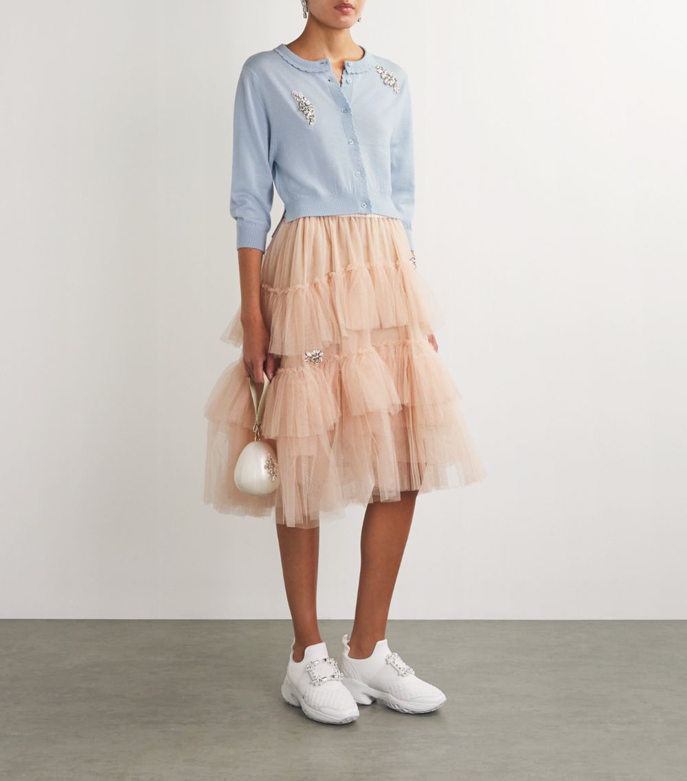 Simone Rocha Simone Rocha Merino Wool Embellished Cardigan