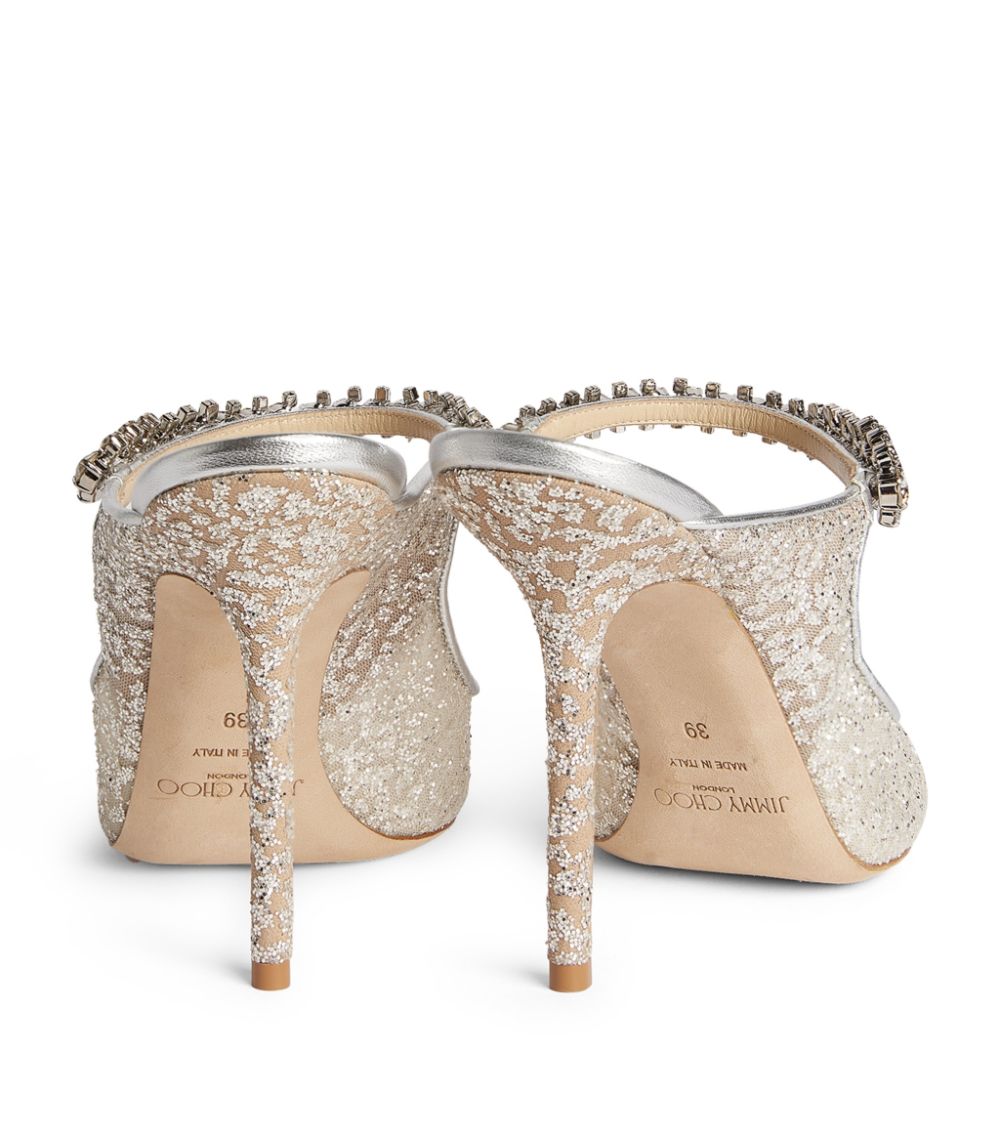 Jimmy Choo Jimmy Choo Bing 100 Glitter Mules