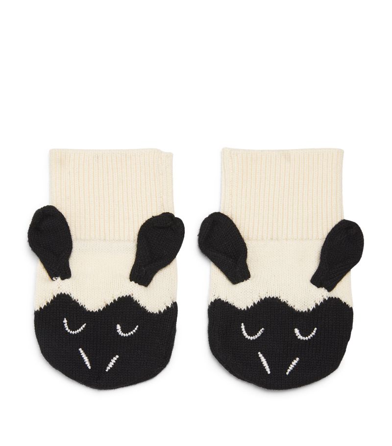 Stella McCartney Kids Stella Mccartney Kids Cotton-Wool Sheep Mittens