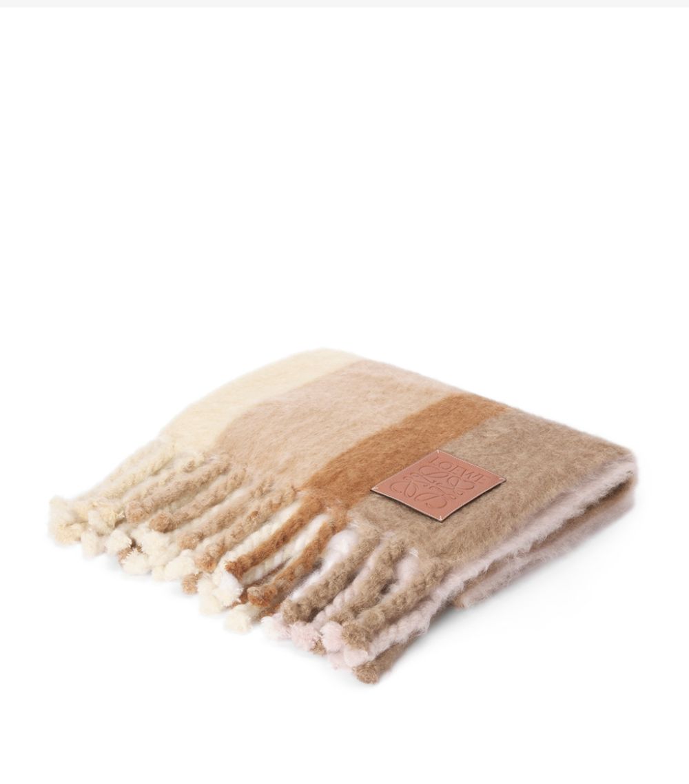 Loewe Loewe Wool-Rich Striped Blanket (130Cm X 200Cm)