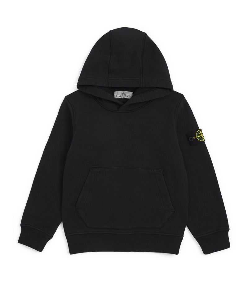 Stone Island Junior Stone Island Junior Cotton Logo Hoodie (4-14 Years)