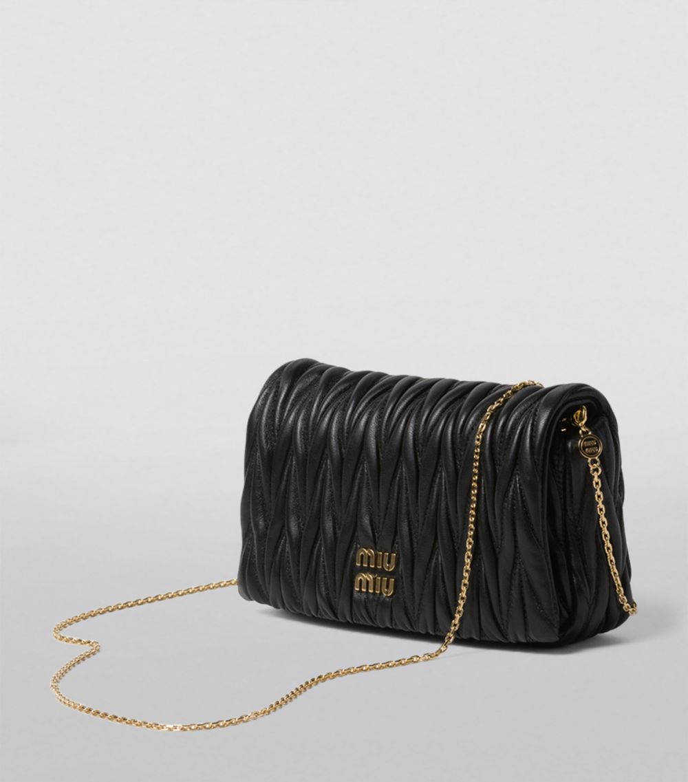 Miu Miu Miu Miu Leather Matelassé Mini Shoulder Bag