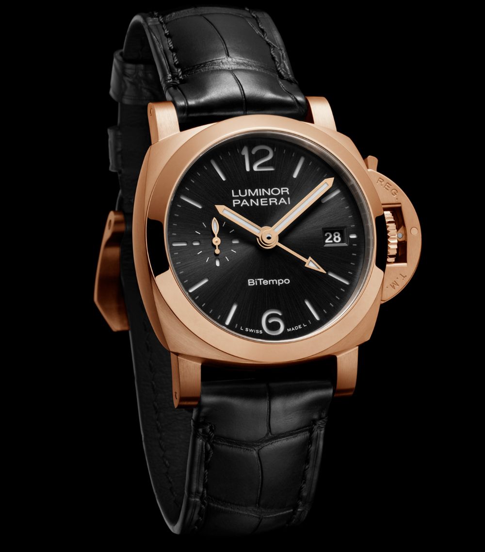  Panerai Goldtech Luminor Quaranta Bitempo Watch 40Mm