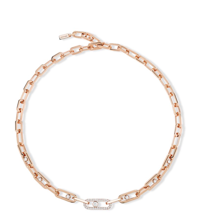 Messika Messika Pink Gold And Diamond Move Link Necklace