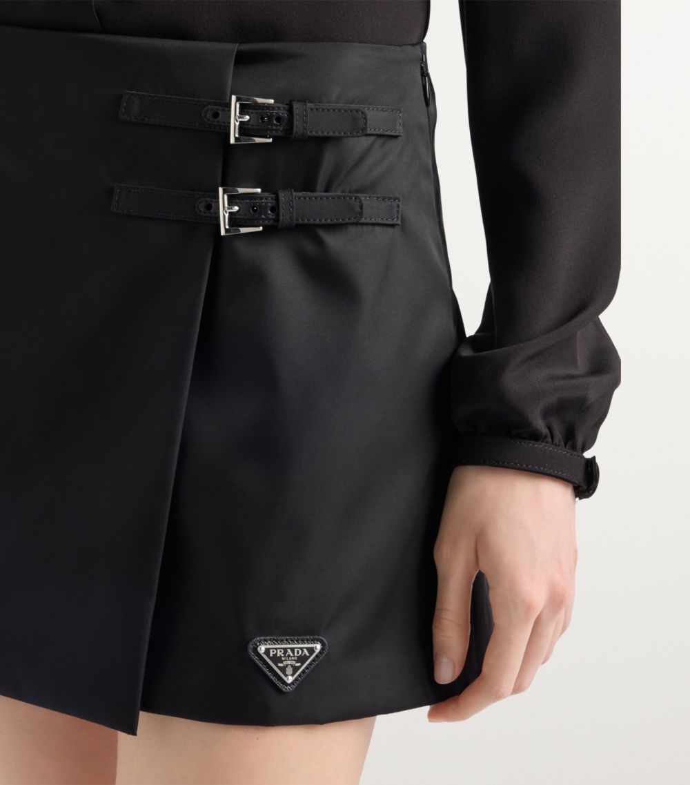 Prada Prada Re-Nylon Wrap Mini Skirt