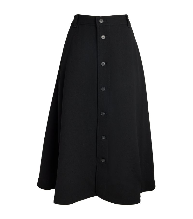 Polo Ralph Lauren Polo Ralph Lauren Wool A-Line Midi Skirt