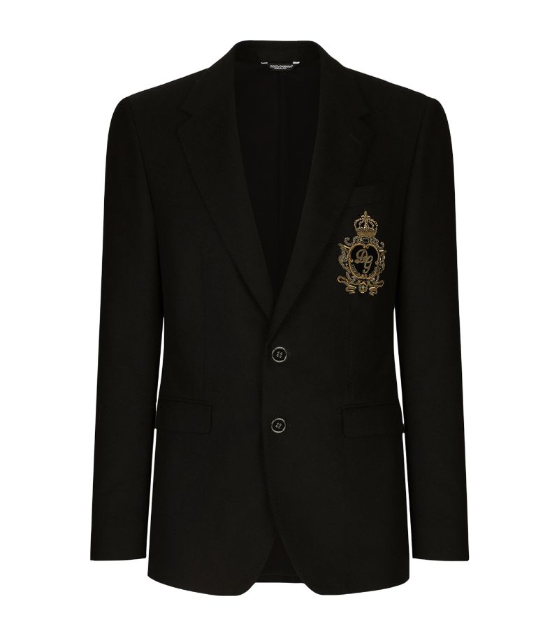 Dolce & Gabbana Dolce & Gabbana Wool-Cashmere DG Patch Jacket