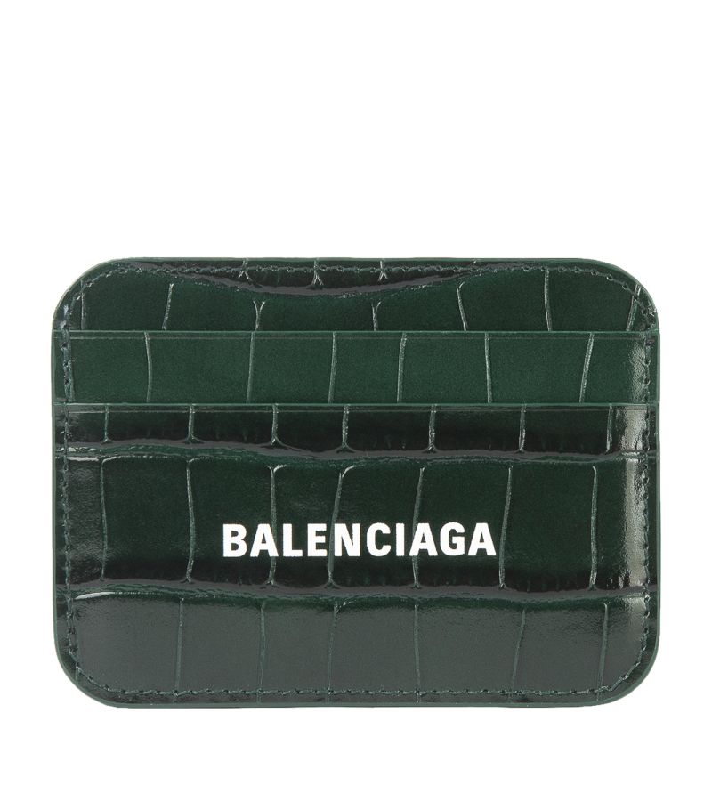 Balenciaga Balenciaga Croc-Embossed Card Holder