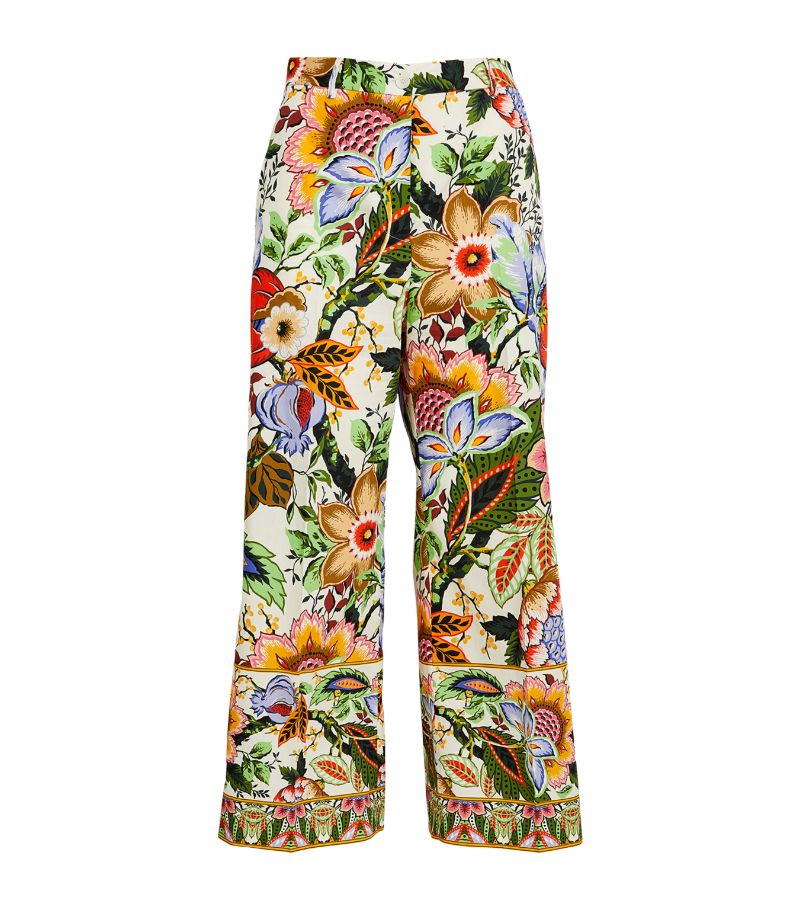 Etro Etro Floral Cropped Trousers