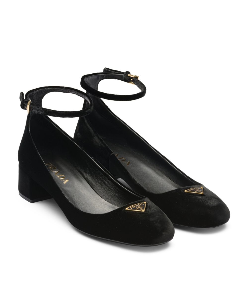 Prada Prada Velvet Pumps 35