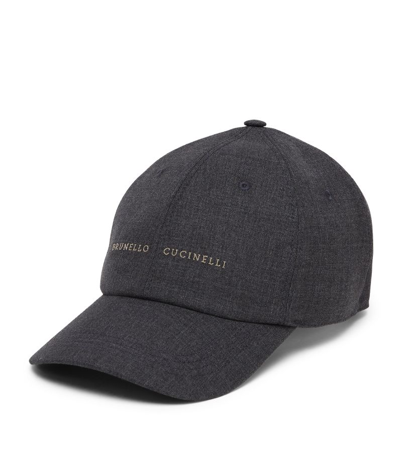 Brunello Cucinelli Brunello Cucinelli Virgin Wool Fresco Baseball Cap