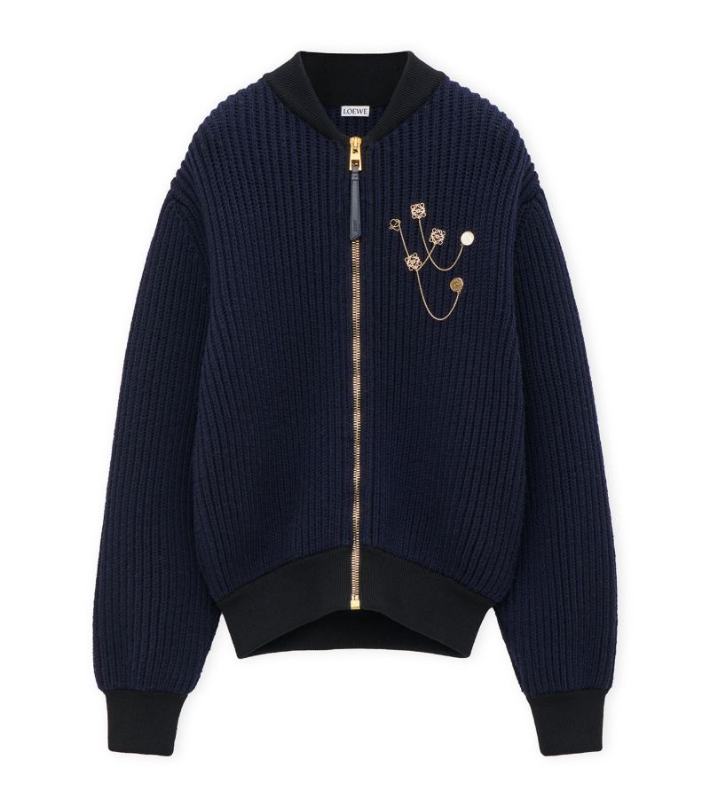 Loewe Loewe Wool-Blend Bomber Jacket