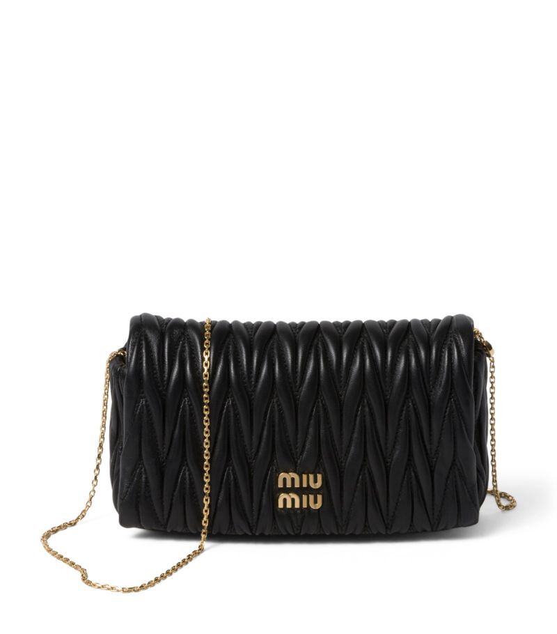 Miu Miu Miu Miu Leather Matelassé Mini Shoulder Bag