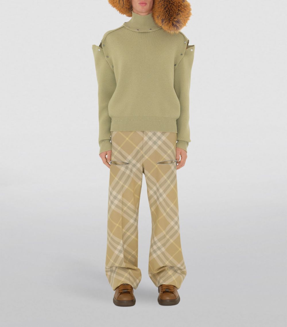 Burberry Burberry Detachable Sleeve Rollneck Sweater