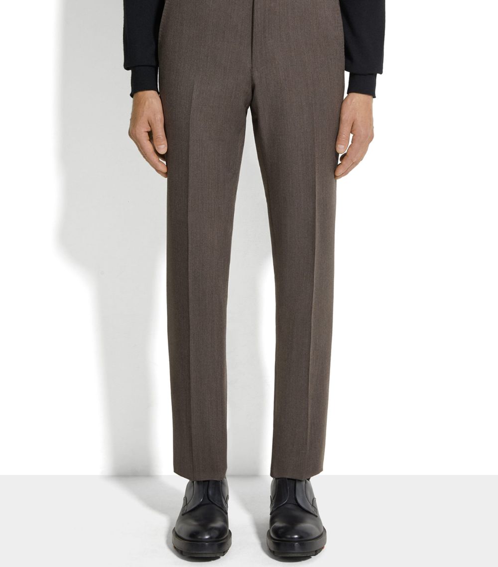 zegna Zegna Trofeo Wool Tailored Trousers