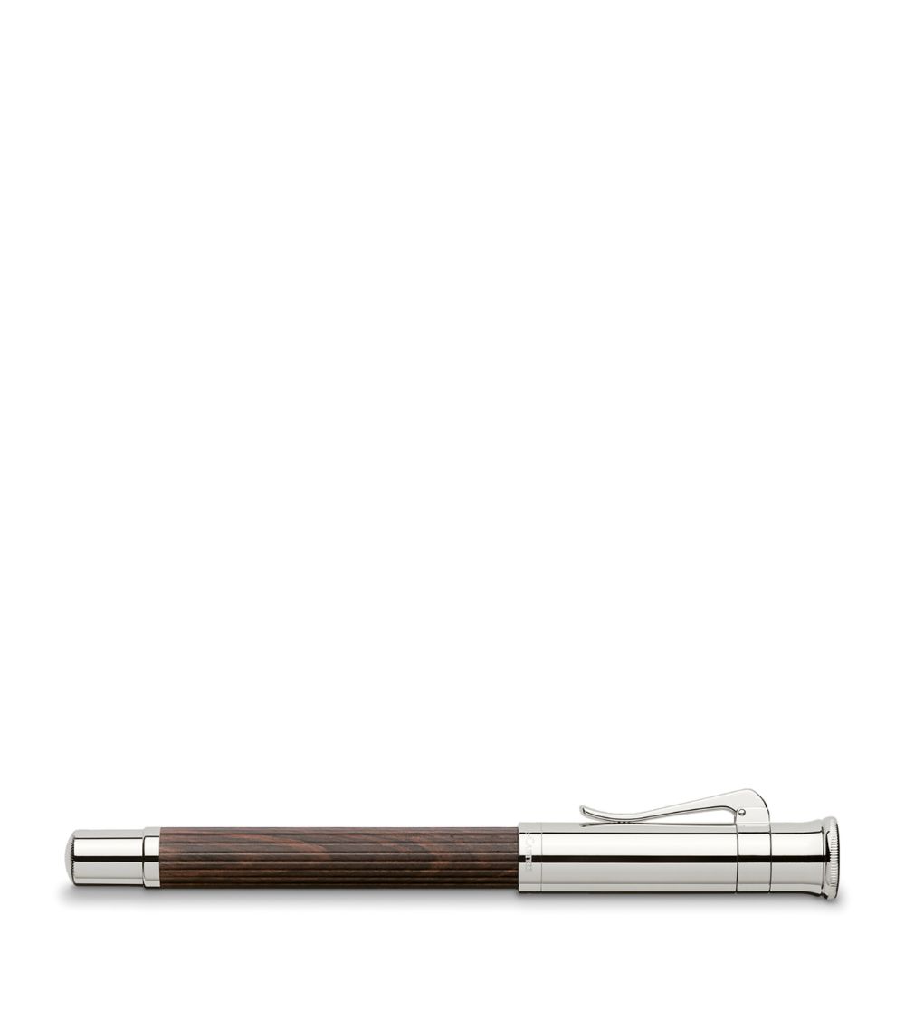 Graf Von Faber-Castell Graf Von Faber-Castell Wood And Platinum-Plated Classic Fountain Pen