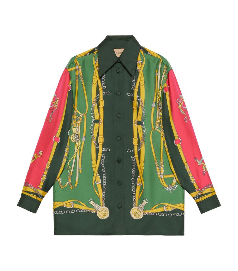 Gucci Gucci Silk Equestrian Shirt