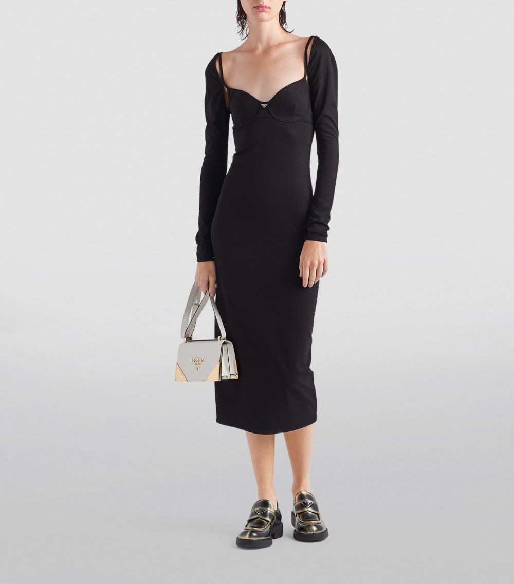 Prada Prada Stretch Jersey Mini Dress