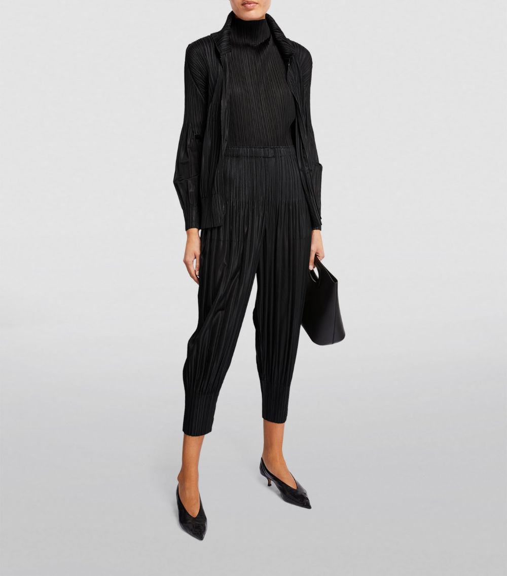 Pleats Please Issey Miyake Pleats Please Issey Miyake Fluffy Basics Tapered Trousers