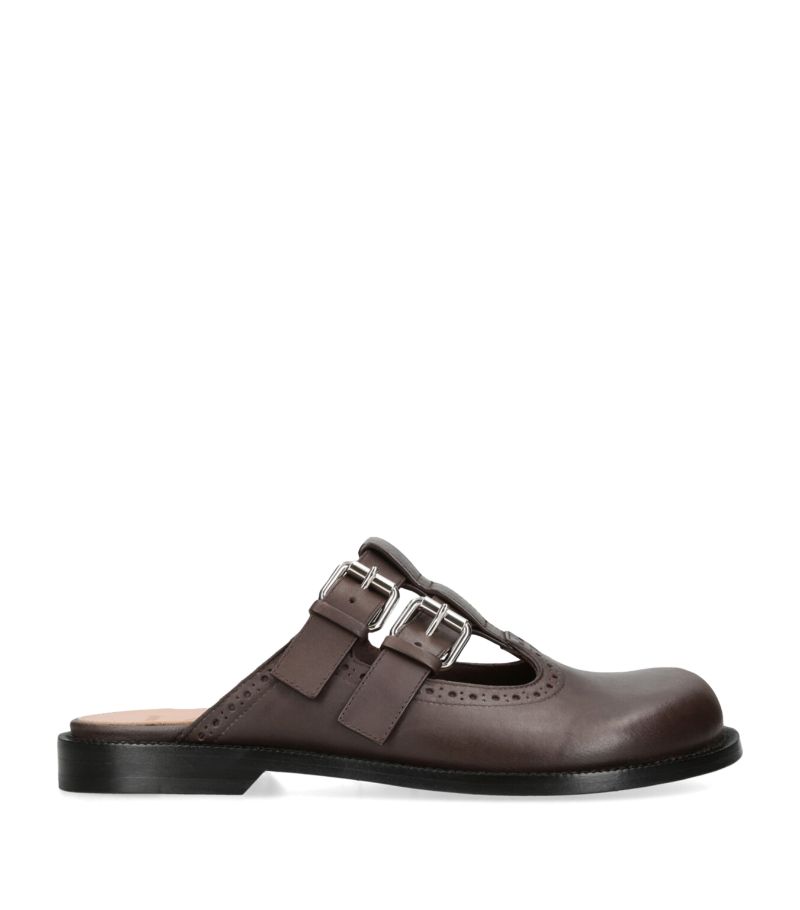 Loewe Loewe Leather Campo Mary Jane Mules