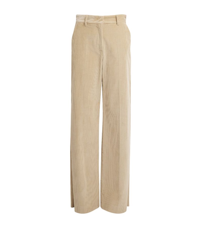 Weekend Max Mara Weekend Max Mara Cotton Corduroy Wide-Leg Trousers