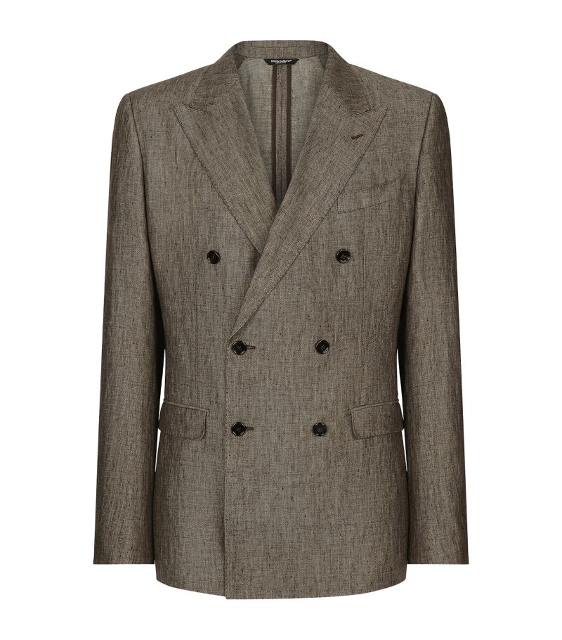 Dolce & Gabbana Dolce & Gabbana Linen Double-Breasted Blazer