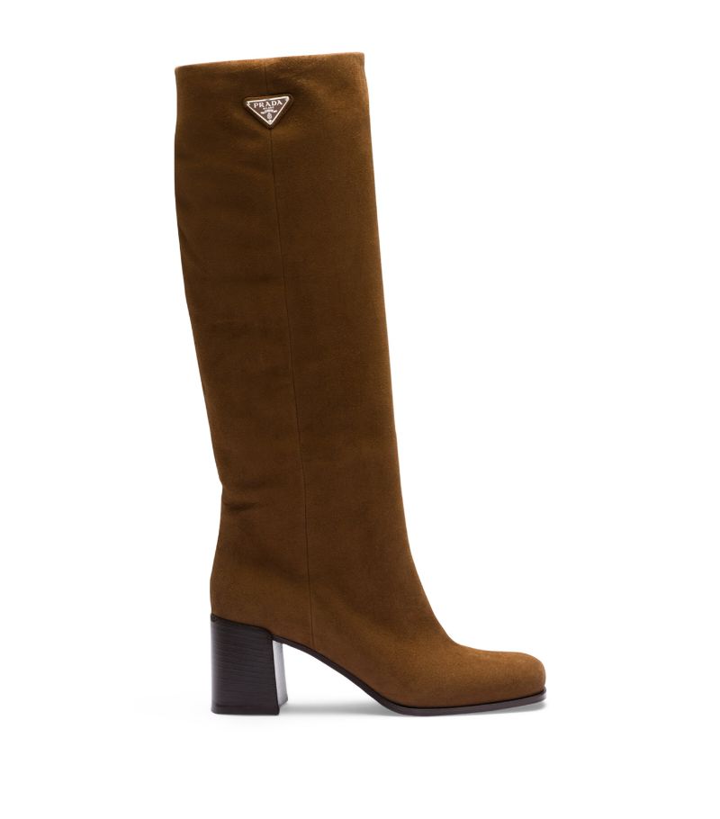 Prada Prada Suede Knee-High Boots 65