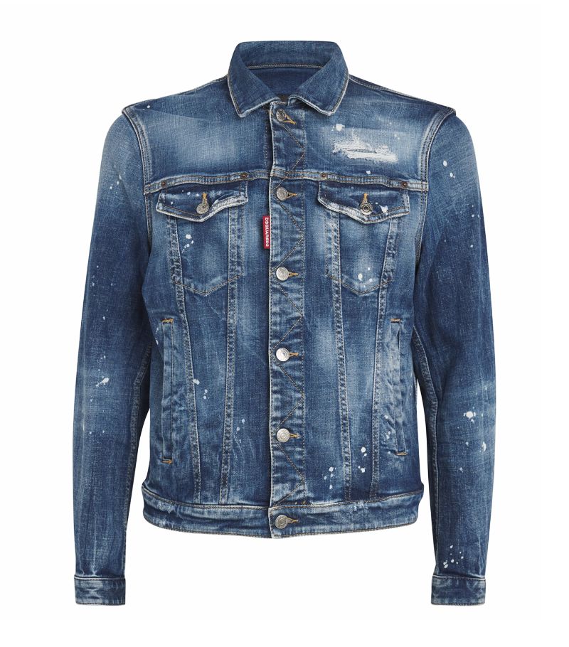 Dsquared2 Dsquared2 Denim Distressed Worker Jacket