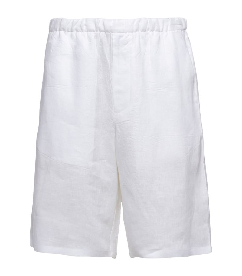 Prada Prada Linen Bermuda Shorts