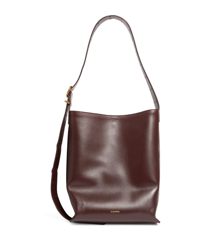 Jil Sander Jil Sander Leather Cannolo Tote Bag