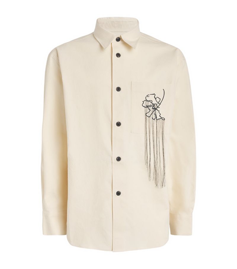 Róhe Róhe Cotton Tulip Embroidered Shirt