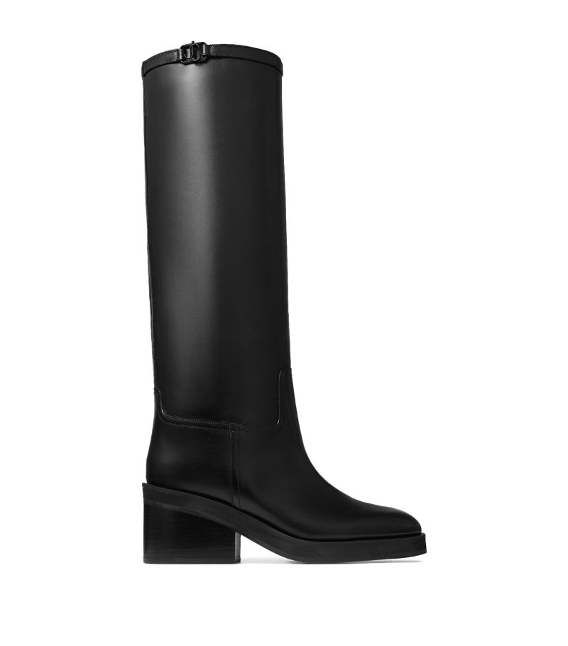 Jimmy Choo Jimmy Choo Yasmin 70 Leather Knee-High Boots