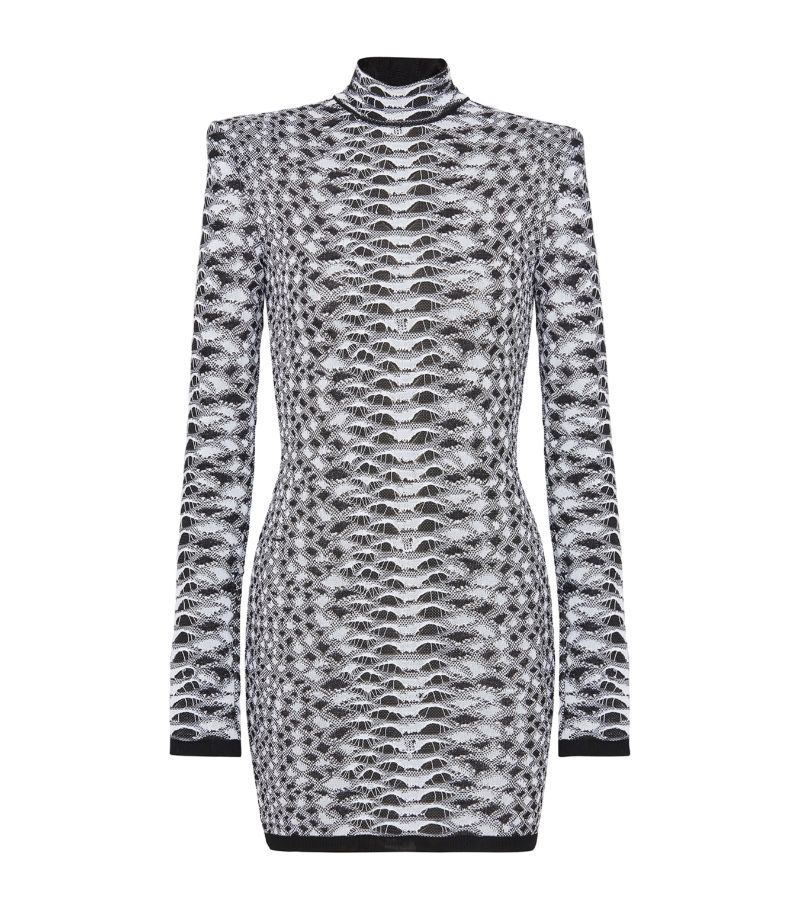 Balmain Balmain Textured Mini Dress