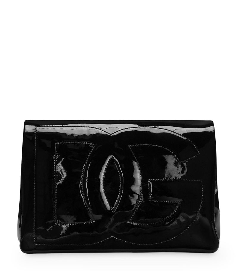 Dolce & Gabbana Dolce & Gabbana Patent Leather Soft Logo Cross-Body Bag