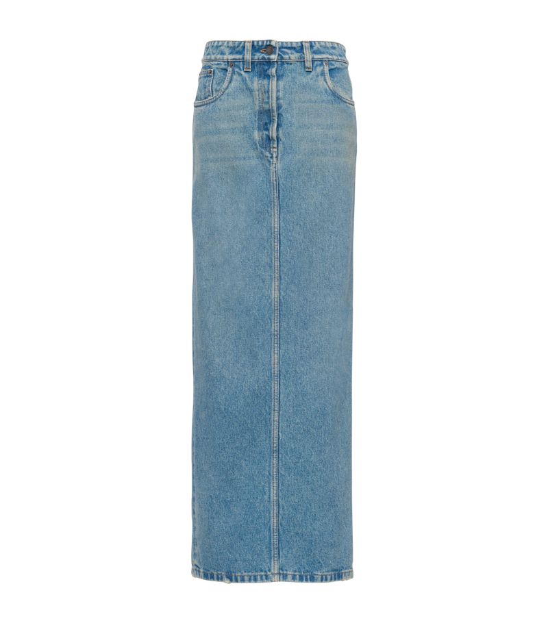 Prada Prada Denim Maxi Skirt