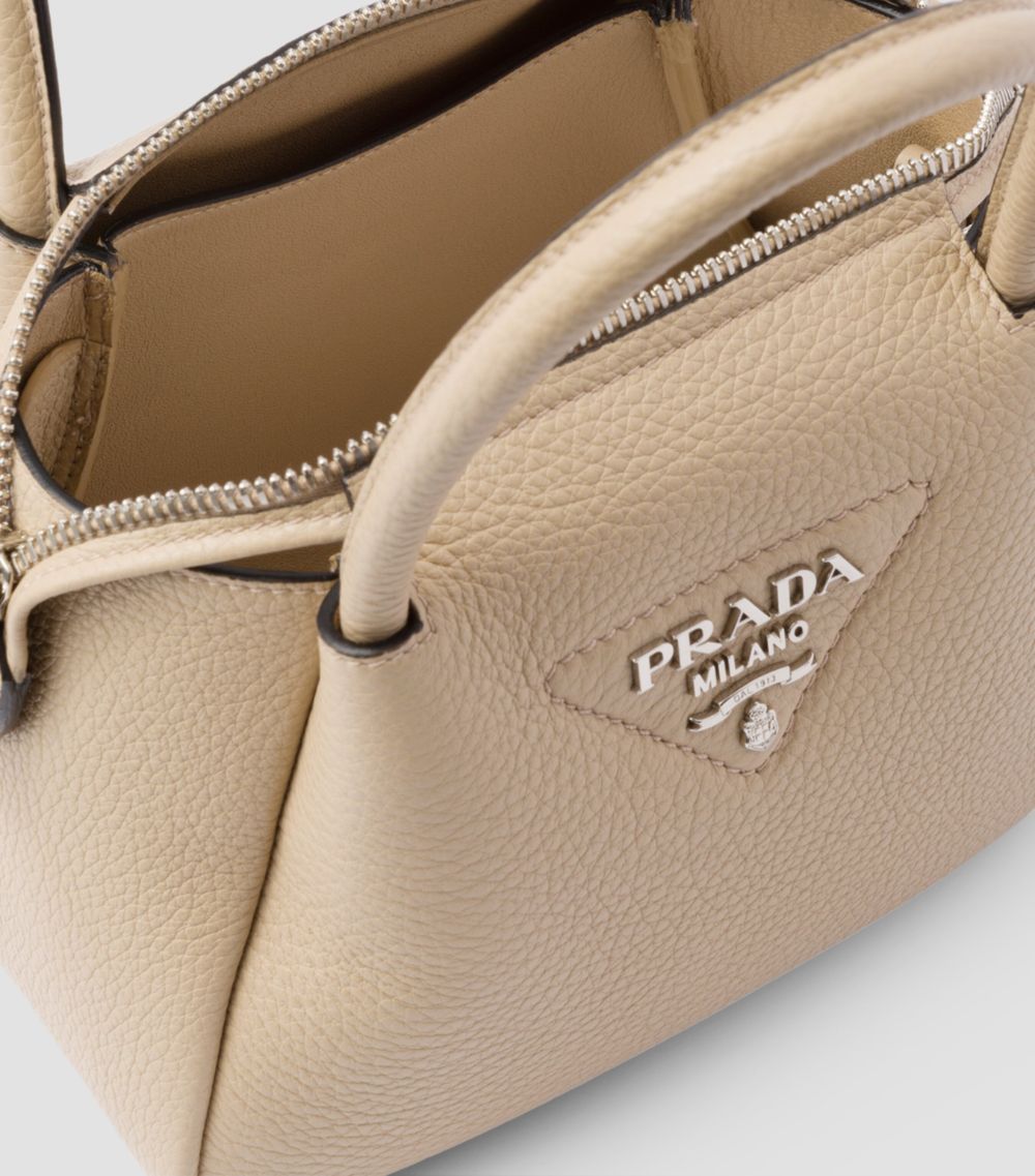 Prada Prada Mini Leather Top-Handle Bag