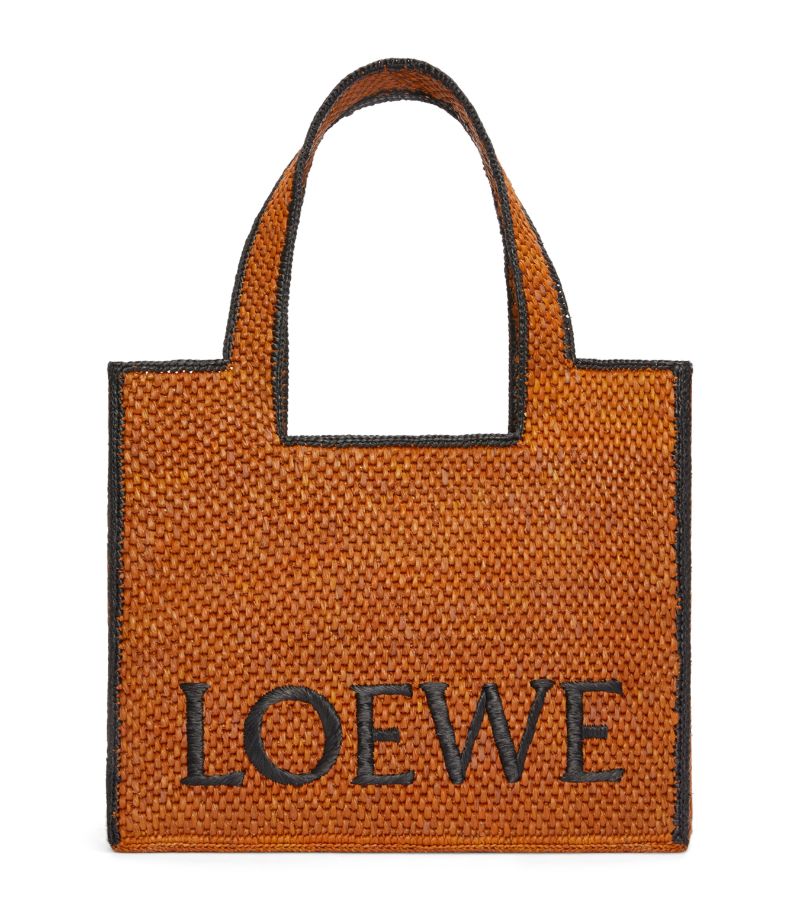 Loewe Loewe X Paula'S Ibiza Large Raffia Font Tote Bag