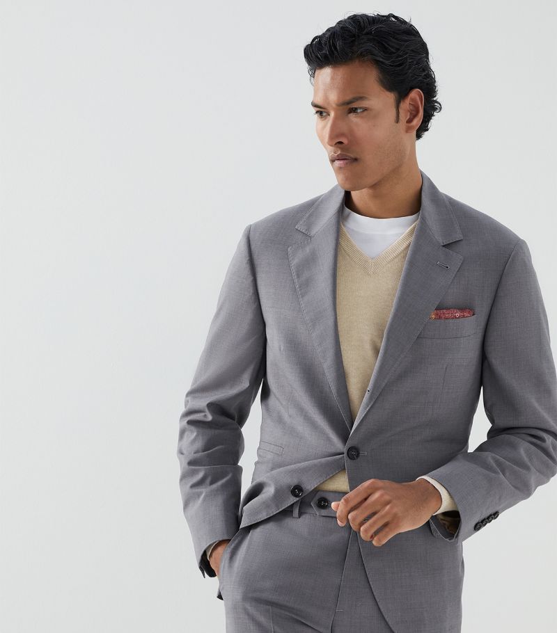 Brunello Cucinelli Brunello Cucinelli Virgin Wool-Silk Jacket